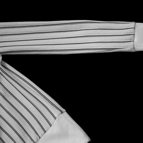 Dynamite Black & White Striped Long-Sleeve Shirt - Picture 11 of 16